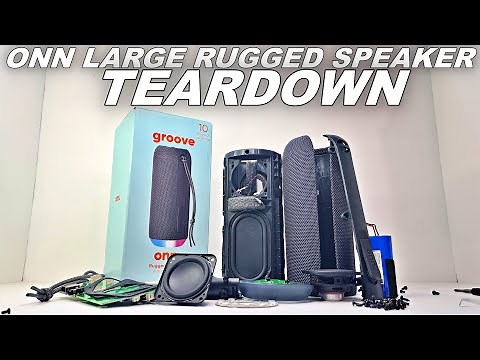 GROOVE ONN LARGE RUGGED SPEAKER TEARDOWN