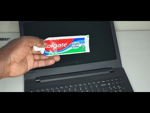 How To clean Dirt, Grease From Your Laptop screen With Colgate | Cheap and Safe DIY