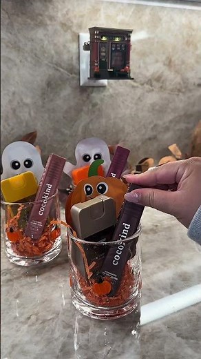 DIY fall boo baskets but make it mini! Products in top right corner! #boobasketideas #boobasket
