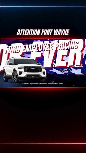 Ford Employee Pricing in Fort Wayne | Bob Thomas Ford SUV Offers