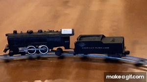 Toy Train Derailment on Make a GIF