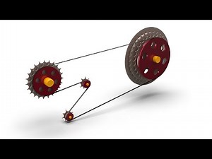 Solidworks Tutorial # 197 Design a Belt & Chain With Gear Motion by SW Easy Design