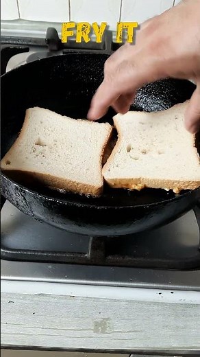 Crispy Cheese Toast—Quick Breakfast Sandwich—Easy 3-Minute Recipe