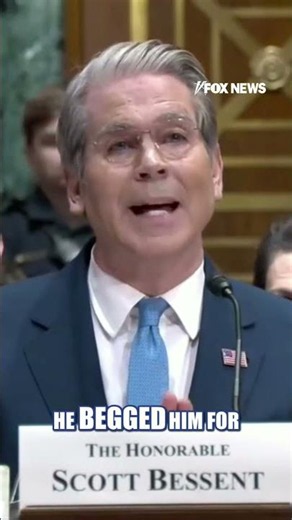 Bessent FLIPS SCRIPT on Dem over son's alleged Epstein ties #shorts #news #foxnews #senatehearing