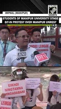 “Bring back peace...” Manipur University’s student stages sit-in protest over Manipur unrest