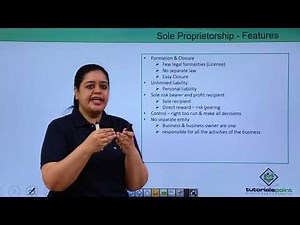Sole Proprietorship Video Lecture - Grade 11