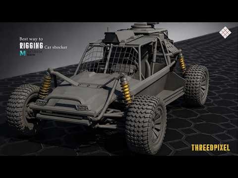 Best Way to Rig Car Suspension in Maya | Full Tutorial