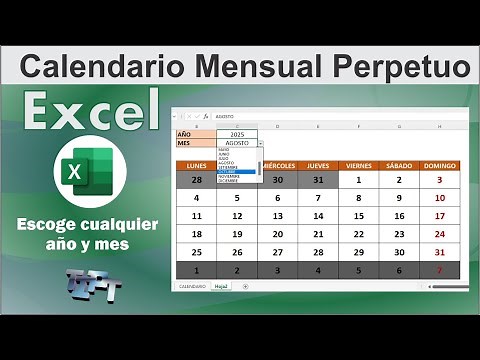 Perpetual Monthly Calendar in Excel