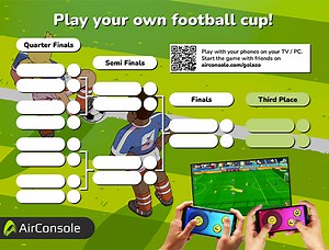 Play your own football cup with Golazo on AirConsole