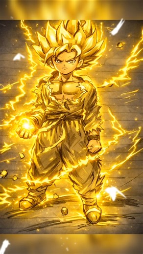 Goku Glow Effect Art🔥 #dragonball #shorts #goku #animedrawing