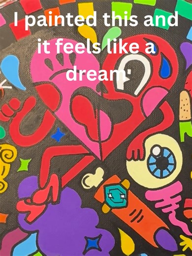 Dream Logic Original acrylic paint marker artwork One of one • link in bio #originalart #acrylicpainting #paintmarkerart #surrealart #whimsicalart #artforsale #etsyartist