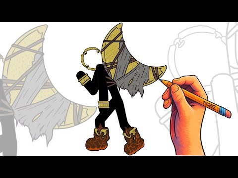 How to Draw Lunar Clops from Stick War | Easy Drawing Tutorial