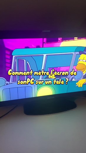 Comment métre l écran de son PC sur un télé ou son écran #astuce #pc #tv #cablehdmi #cadeau #fyp
