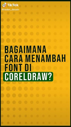 Cara Menambah & Download Font di Coreldraw | Raden Desain