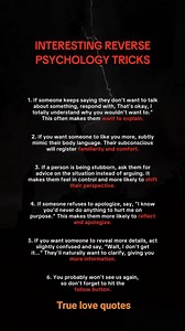 53K views · 478 reactions | Interesting Reverse Psychology Tricks.... | True Love Quotes | Facebook