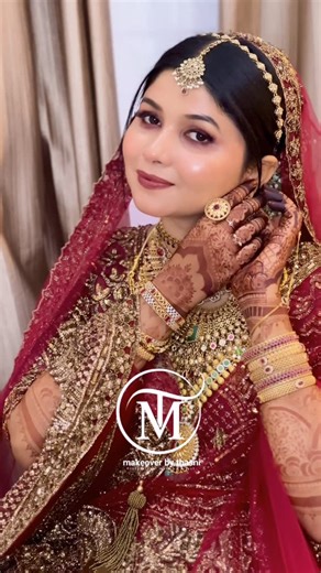 MAKEOVER BY THASNI on Instagram: "Meet My Beautiful Bride NOUFA ❤️🫶🏻 . . . . #makeup #makeupartist #bridalmakeup #makeuptutorial #reelsinstgram keralamakeupartist wedding trendingreels"
