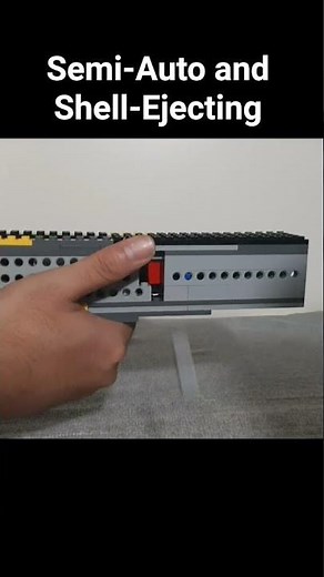 Lego Semi-Auto Shell-Ejecting Brick Shooter (Prototype)