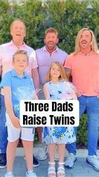 Three Gay Dads Raise Twins #shorts #threedads #coparenting