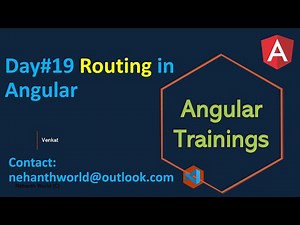 19 Routing in angular || Angular Trainings Online || Telugu