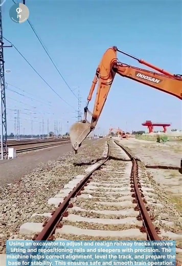 Perfectly aligned tracks | Precision work with heavy machines.