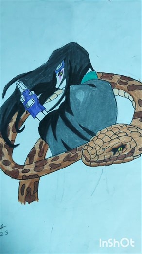 draw orochimaru🔥#art #orochimaru #shorts #anime