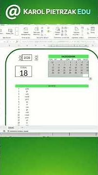 📆Create a Dynamic Calendar in Excel 365📊 #excel #exceltips #tutorial #calendarz