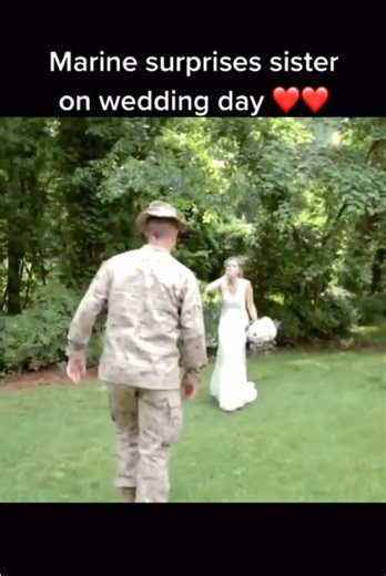 The Greatest Surprise of All Time During a Wedding