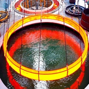 13500-Ton Force Forges Giant Steel Rings! Amazing Process Inside! - Satisfying Tech | Process everything factory’s | Facebook