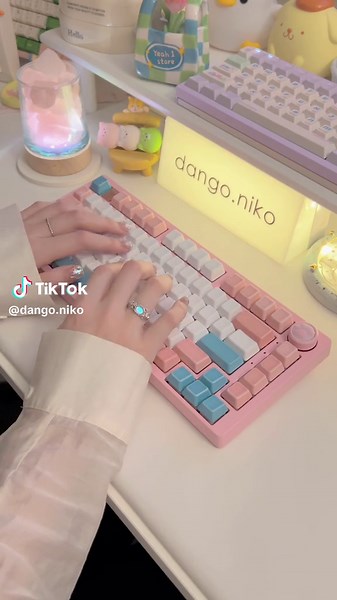 ceramic keycaps hi75 = double thock... #keyboard #mechanicalkeyboard #asmr #typing #keycaps