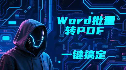 Word 批量转 PDF，一键搞定！