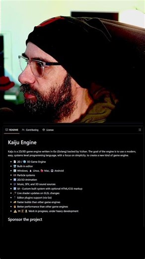 Kaiju Engine s a 2D/3D game engine written in Go (Golang) backed by Vulkan.
