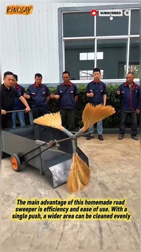 “Simple Technology: DIY Road Sweeper in Action” #shorts #innovation