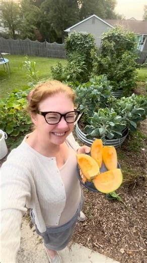 Homegrown cantaloupe = amazing!