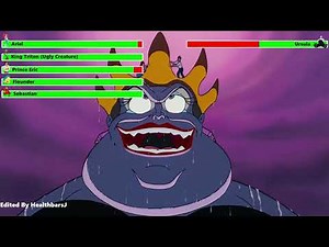 The Little Mermaid (1989) Final Battle with healthbars 2/2