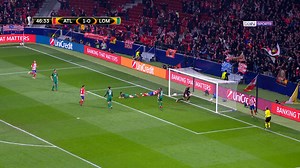 Gol de Diego Costa (2-0) en el Atlético 3-0 Lokomotiv