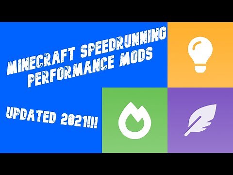 Setting up Performance Mods for Minecraft Speedrunning! (UPDATED 2021)