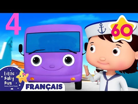 Dix Petits Bus | Comptines et Chansons pour Bébés | Little Baby Bum en Français