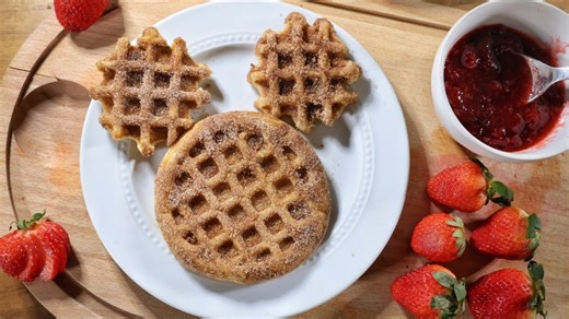 Disney-inspired churro waffles recipe