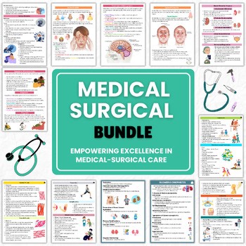 Medical Surgical Nursing Study Guide Bundle | 150 Pages | Med-Surg Notes | NCLEX