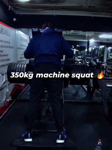 350kg Machine Squat Training for Strength