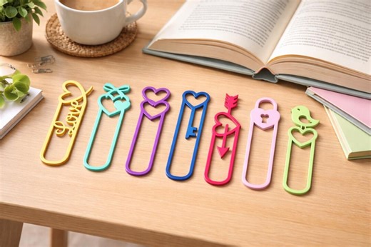 STL Heart and Love Bookmark, 3D Printable Bookmark, Decorative STL Bookmark, Reader Gift, Printable STL Book Accessories - Etsy