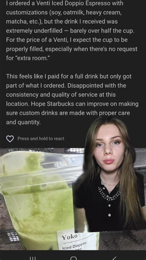 I vote we add a public dislike button for reviews #greenscreen