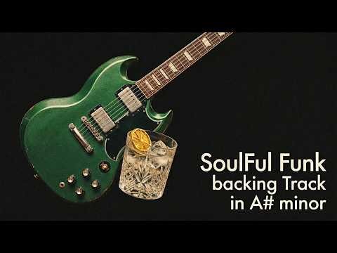 Soulful Funk Guitar Backing Track in A# minor