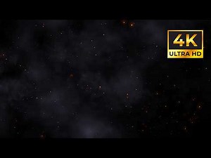 Relaxing Crackling Fire Embers: Burning Fire Particles & Smoke Effect 4K