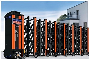 [Hot Item] Automatic Retractable Sliding Fence Gate Retractable Trackless Main Folding Gate Retractable Folding Door