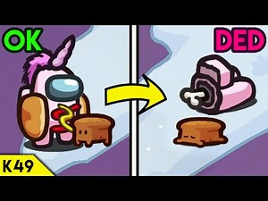 Among Us - 24 Pets Reactions to Your Death (hide n seek update)