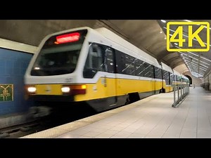 Texas Only Underground Subway Ride, Dallas Area Rapid Transit (DART) - Sneak Peak, 4K