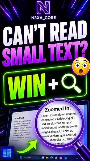 Can't Read Small Text? 😳 #windows #shorts