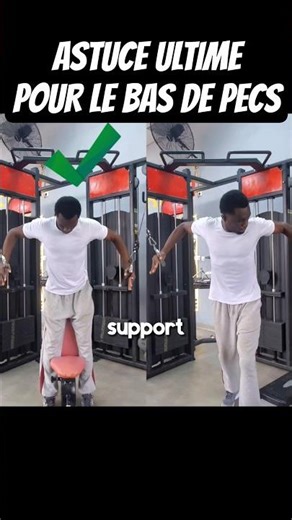 L'ASTUCE ULTIME POUR CIBLER LE BAS DES PECS #musculation #PECWORKOUT