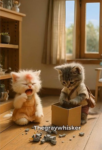 Funny Animation: Cat vs Robot Surprise